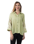 Kyla Eyelet Blouse Winter Pear - Front View