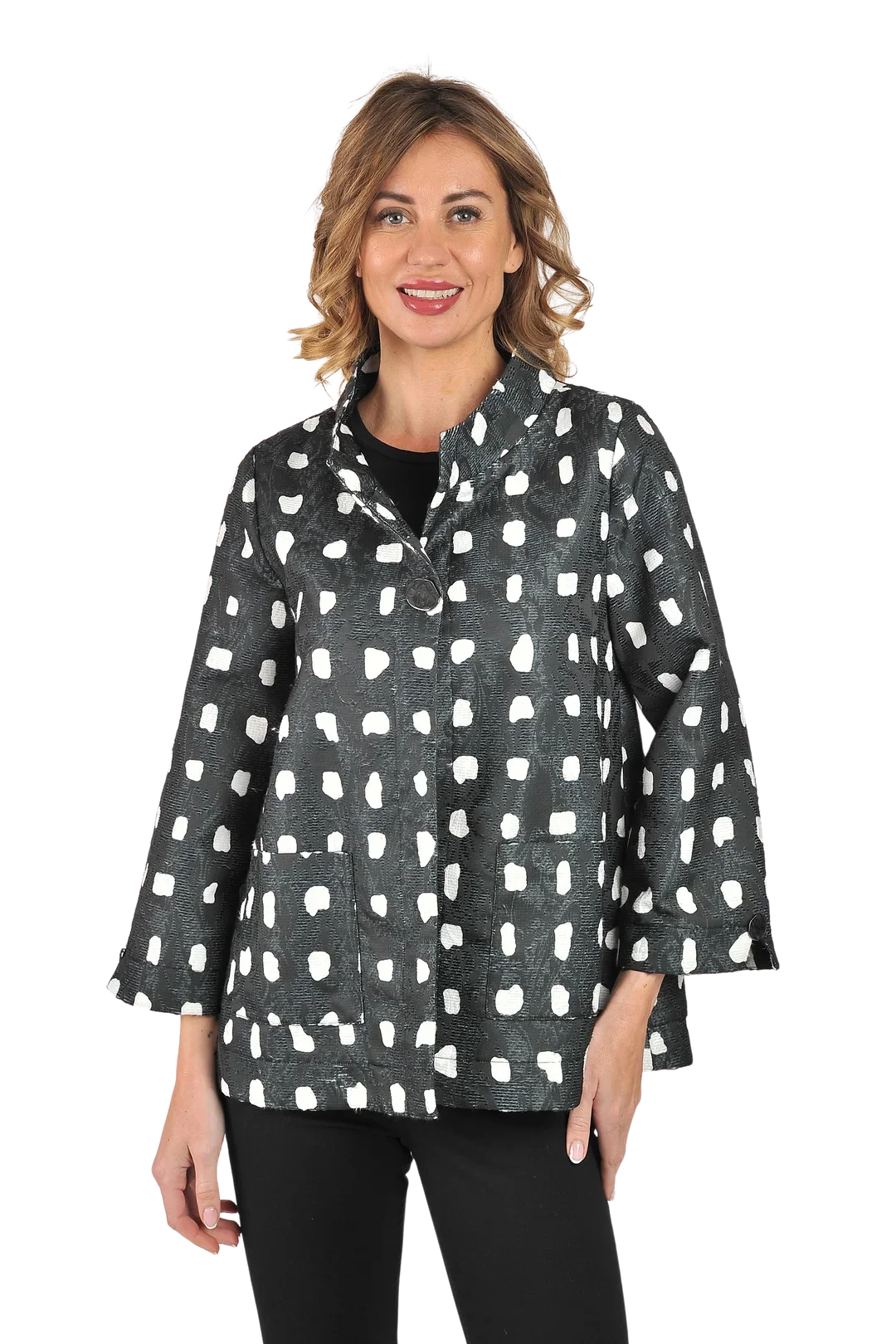 Zoey Jacket Black - Front View
