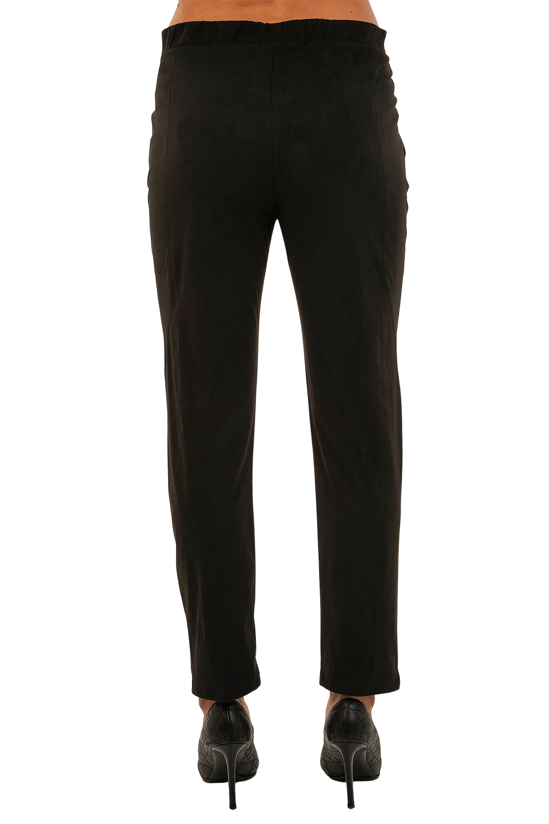 Charlie Ultrasuede Pant Black - Back View
