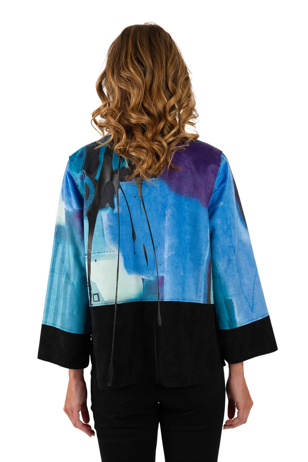 Stella Ultrasuede Jacket Blue - Back View