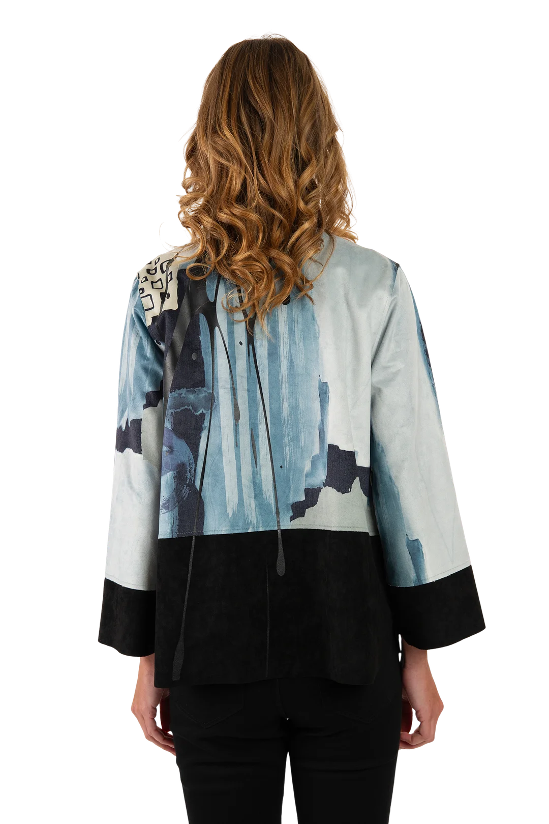 Stella Ultrasuede Jacket Gray - Back View