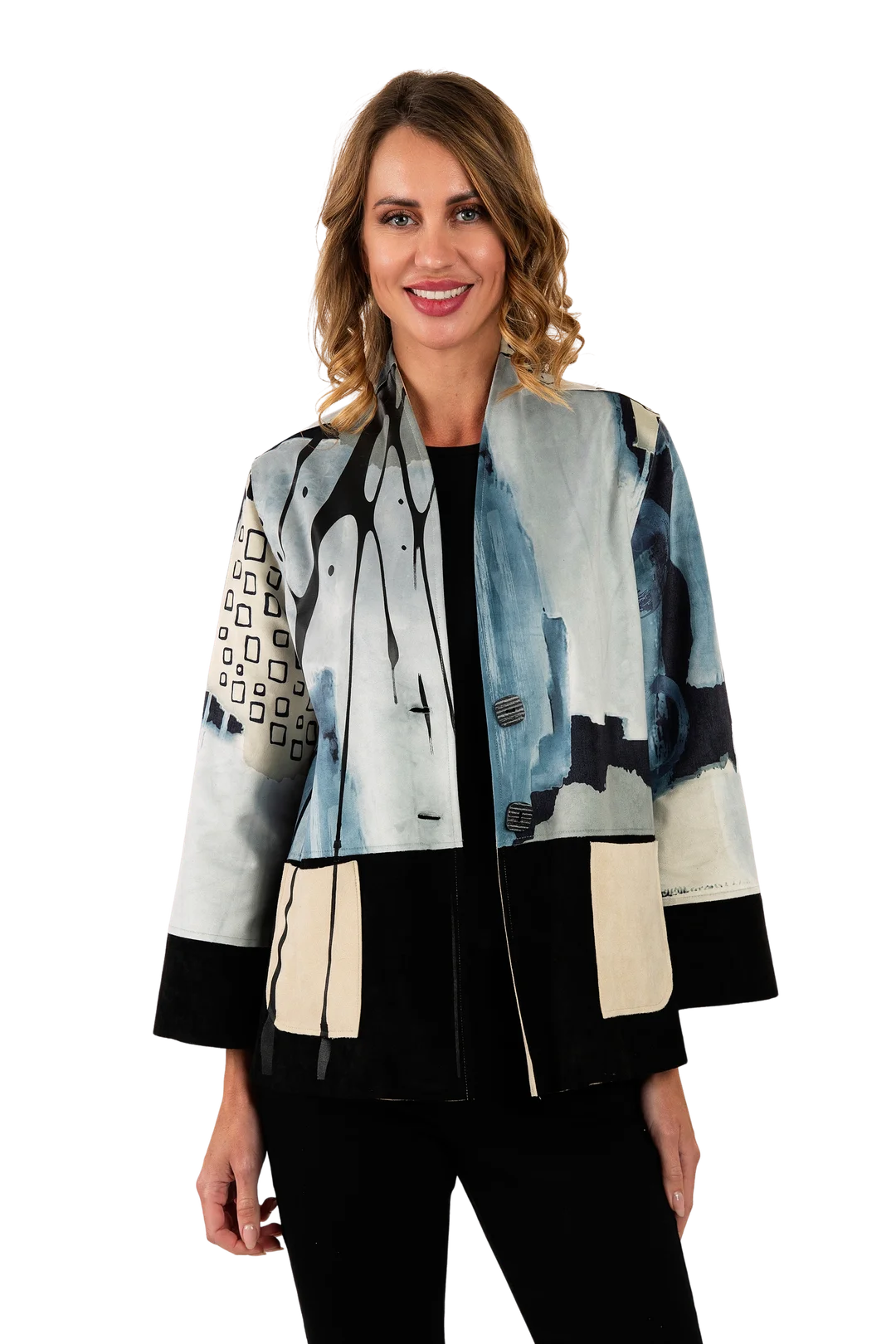 Stella Ultrasuede Jacket Gray - Front View