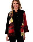 Claire Ultrasuede Jacket Brick -Front View
