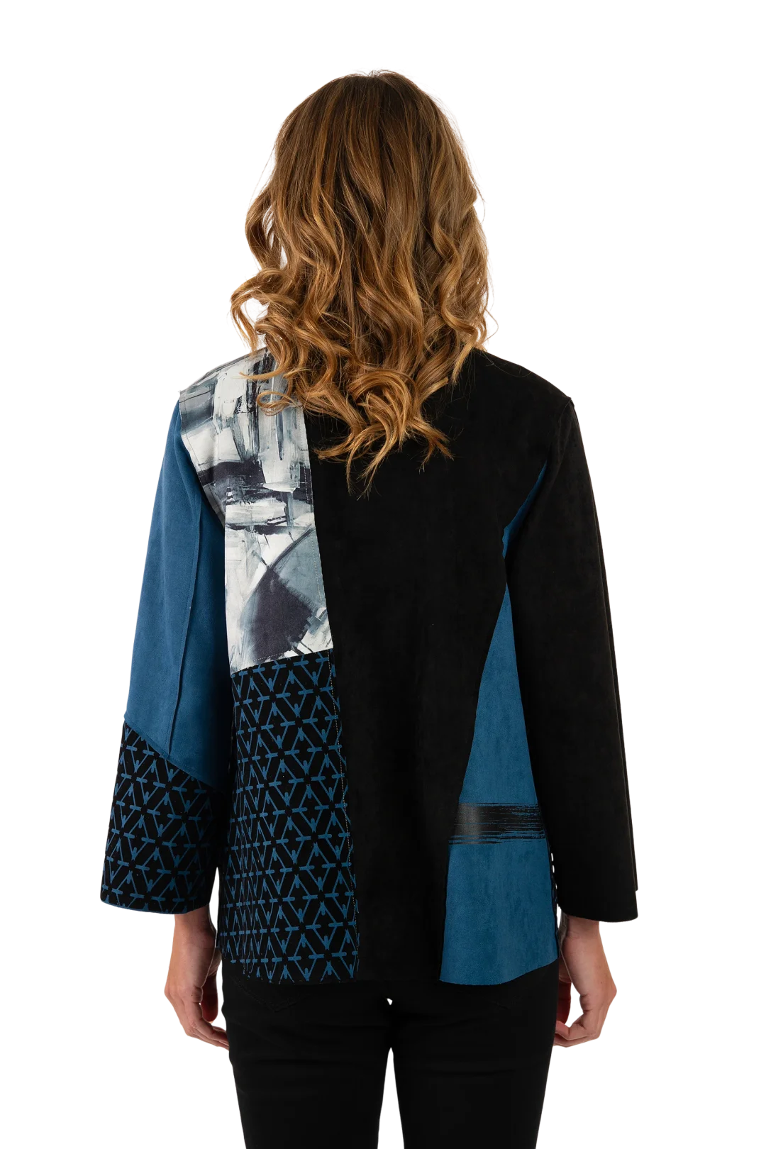 Claire Ultrasuede Jacket Peacock - Back View