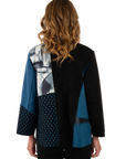 Claire Ultrasuede Jacket Peacock - Back View
