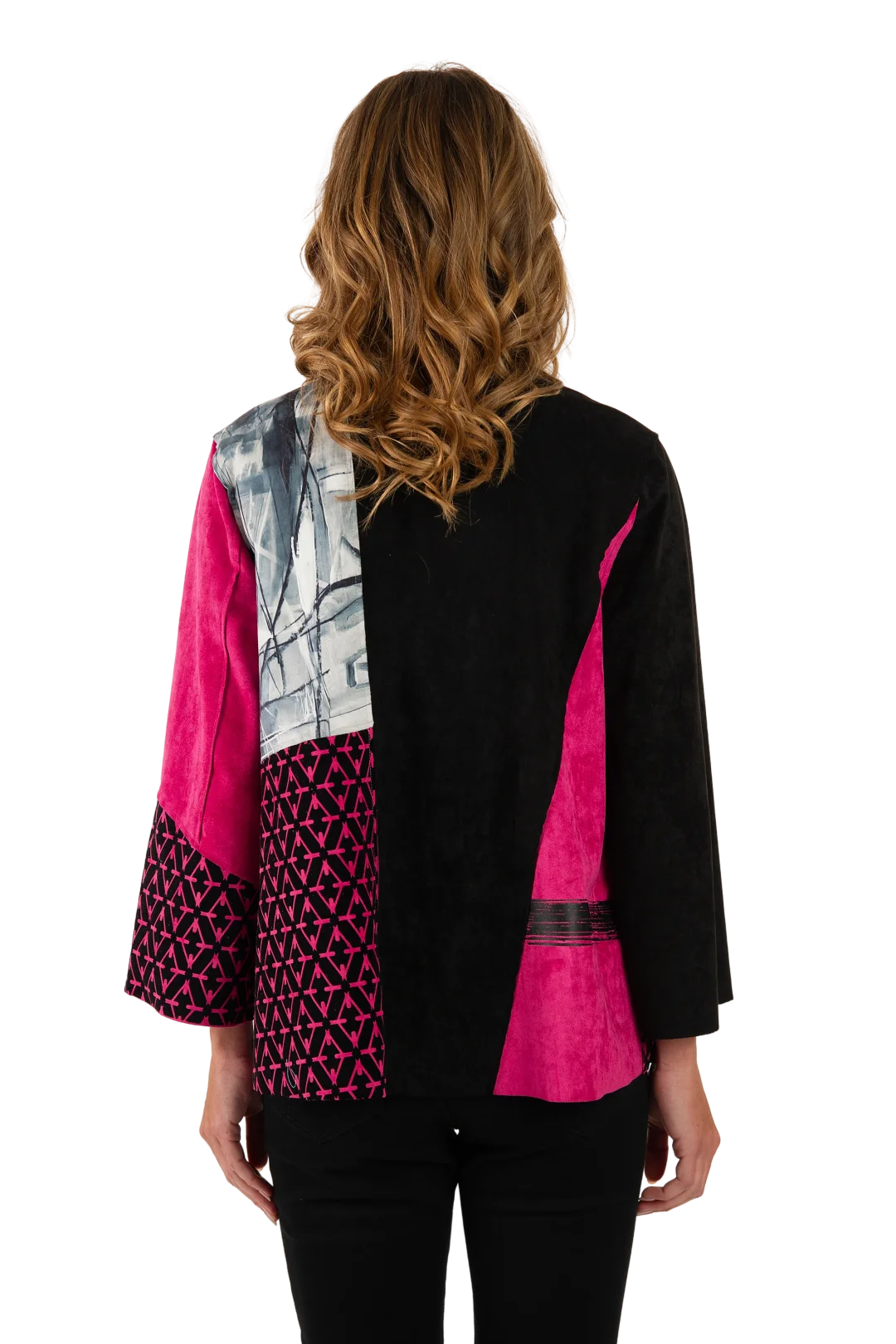 Claire Ultrasuede Jacket Very Berry - Back View