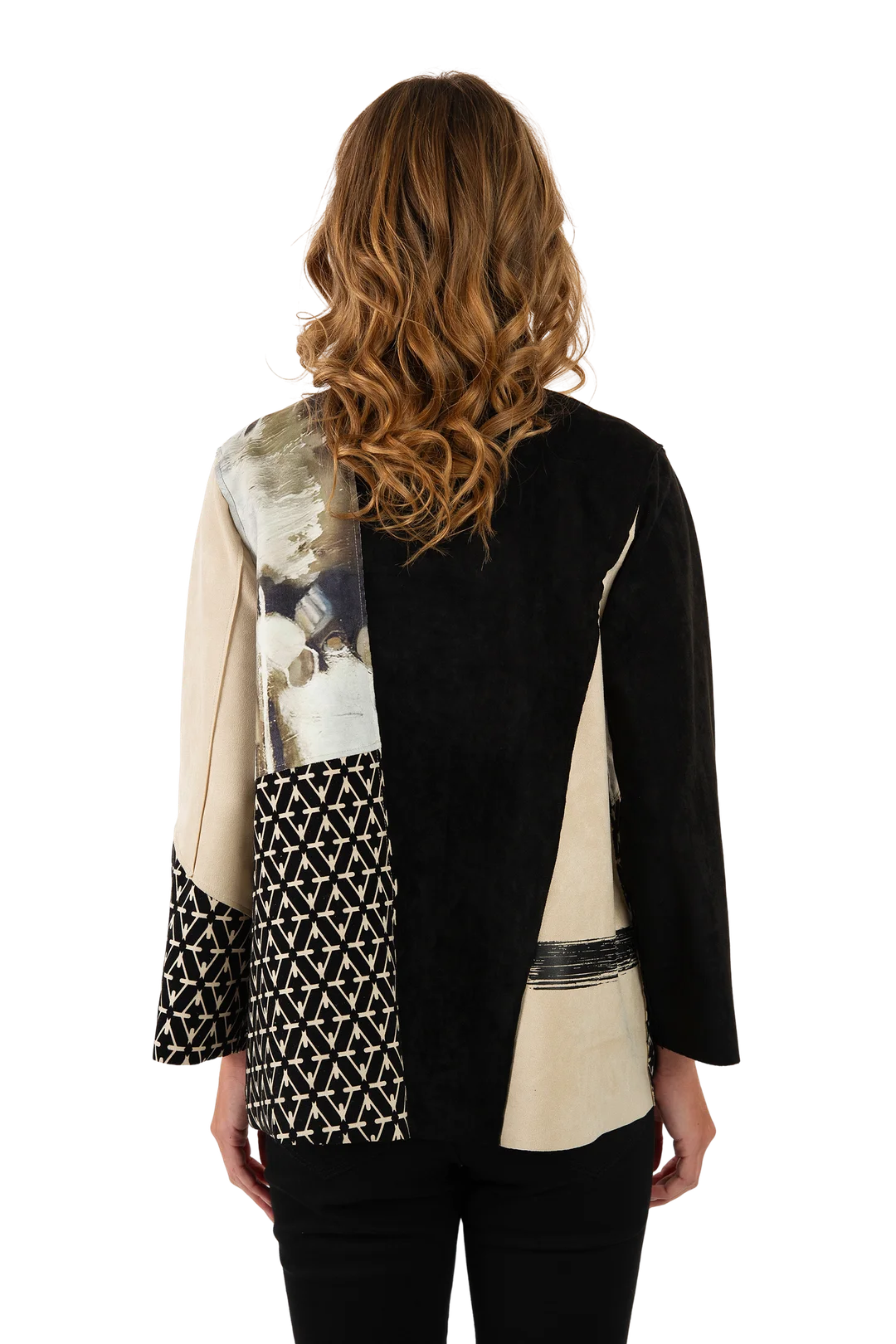 Claire Ultrasuede Jacket White Pepper - Back View