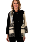 Claire Ultrasuede Jacket White Pepper - Front View