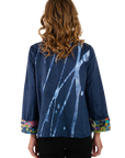 Kali Ultrasuede Jacket Navy - Back View