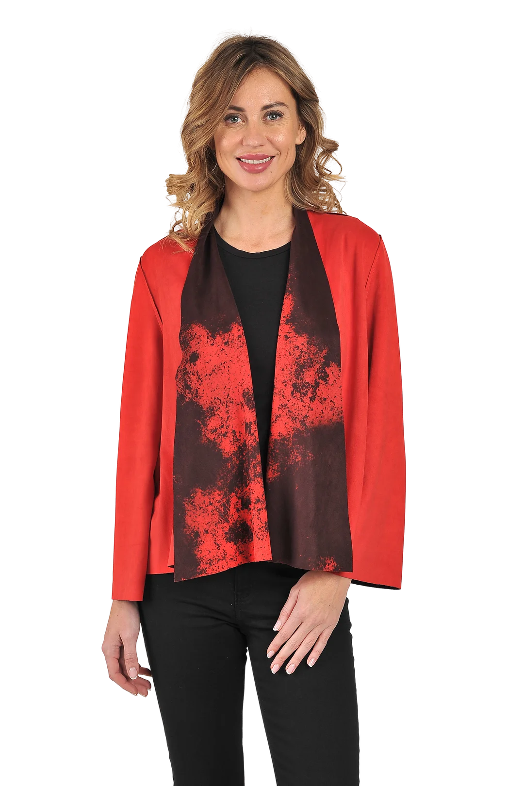 Anna Reversible Jacket Cherry - Reverse View
