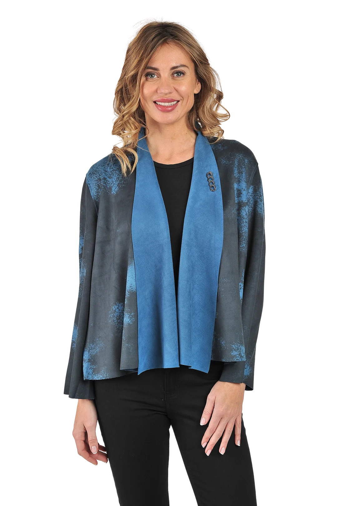 Anna Reversible Jacket Peacock - Front View