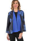 Anna Reversible Jacket Royal Blue - Front View