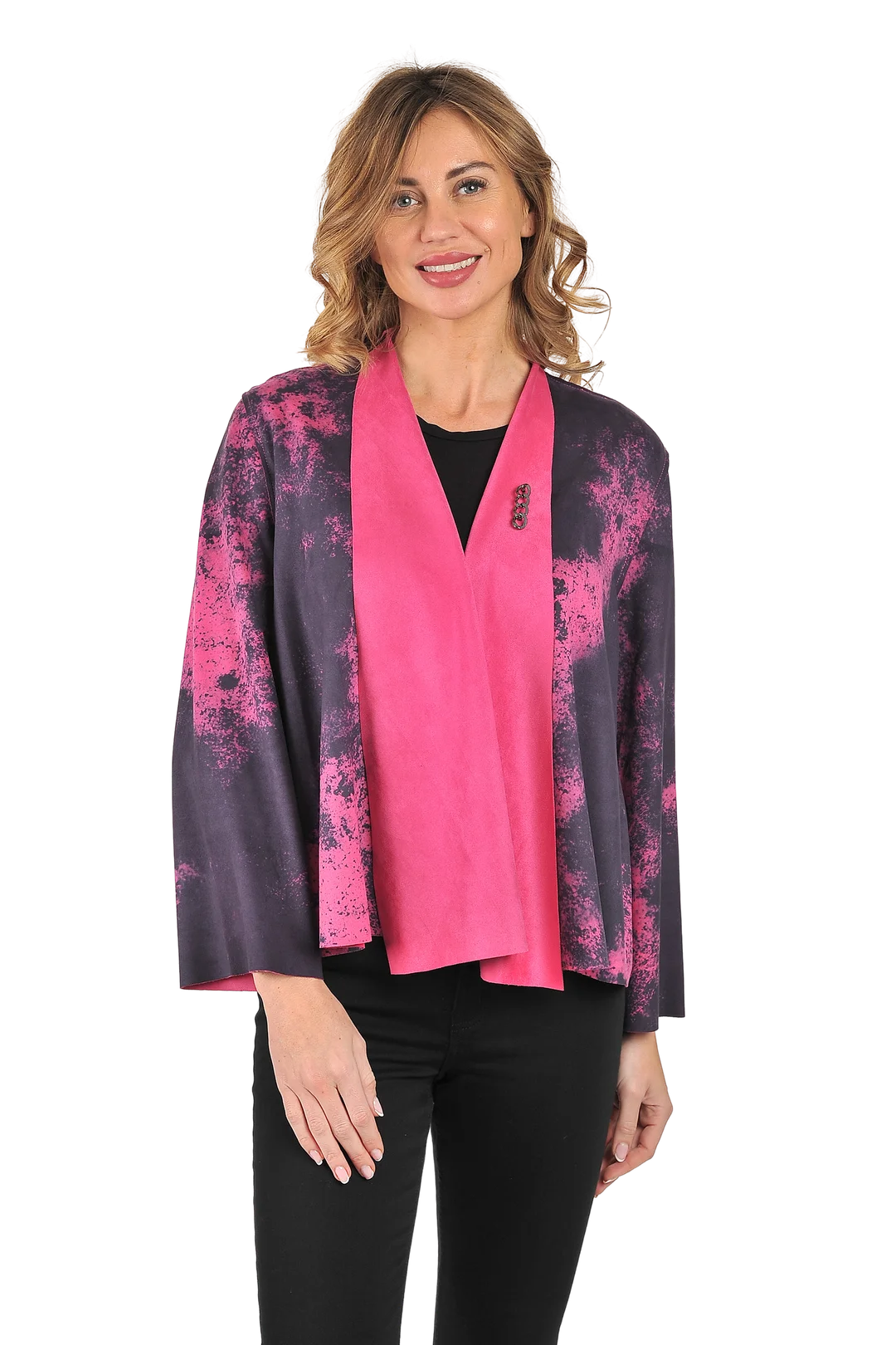 Anna Reversible Jacket Very Berry - Front View