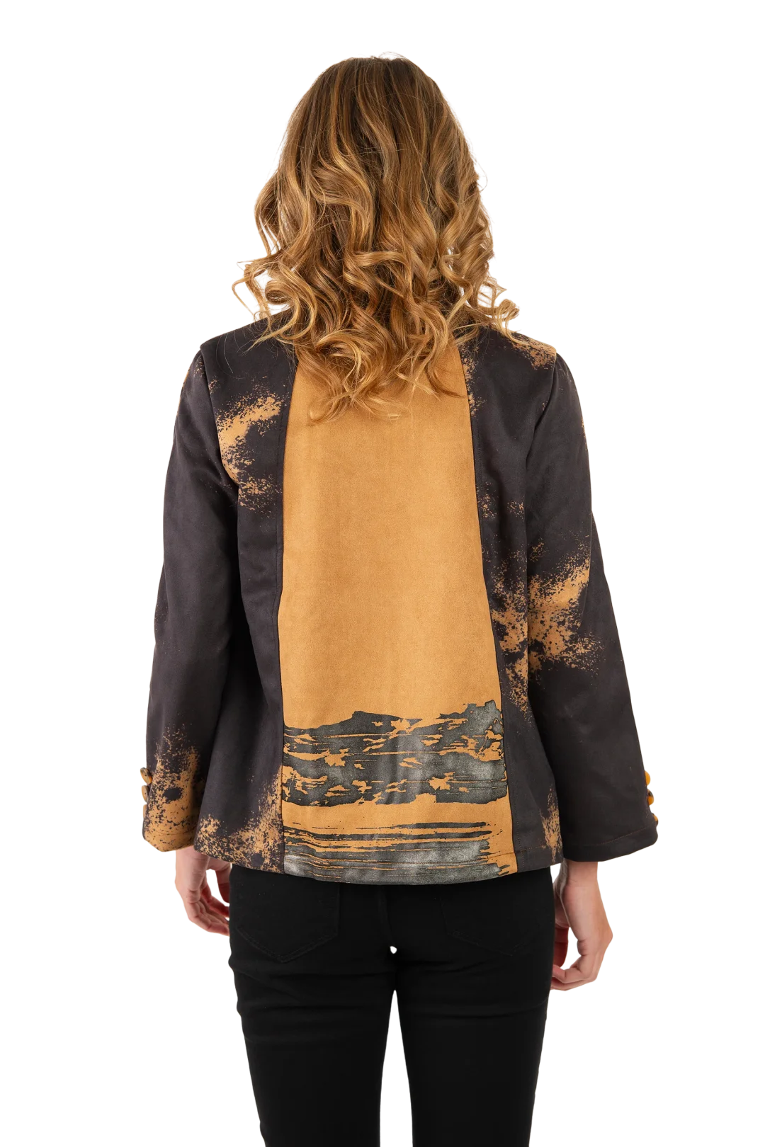 Bailey Ultrasuede Blazer Pecan Brown - Back View