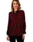 Alice Blouse Cherry - Front View