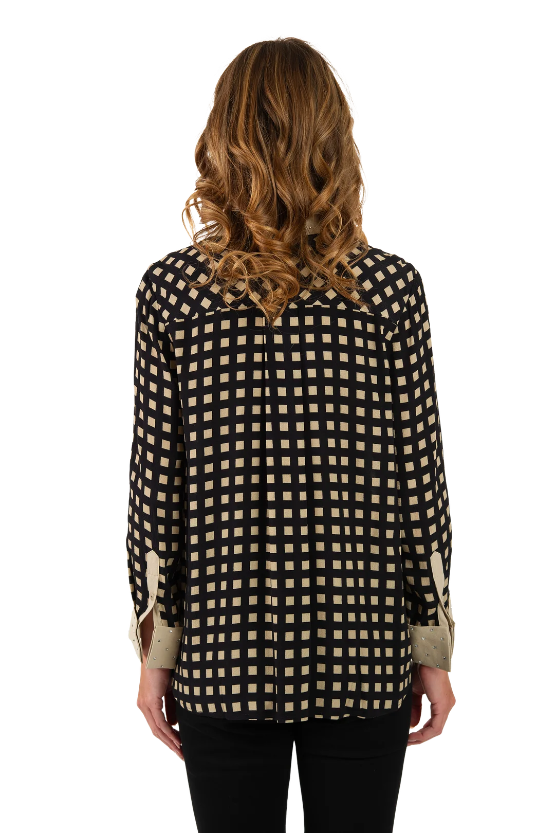 Alice Blouse White Pepper - Back View