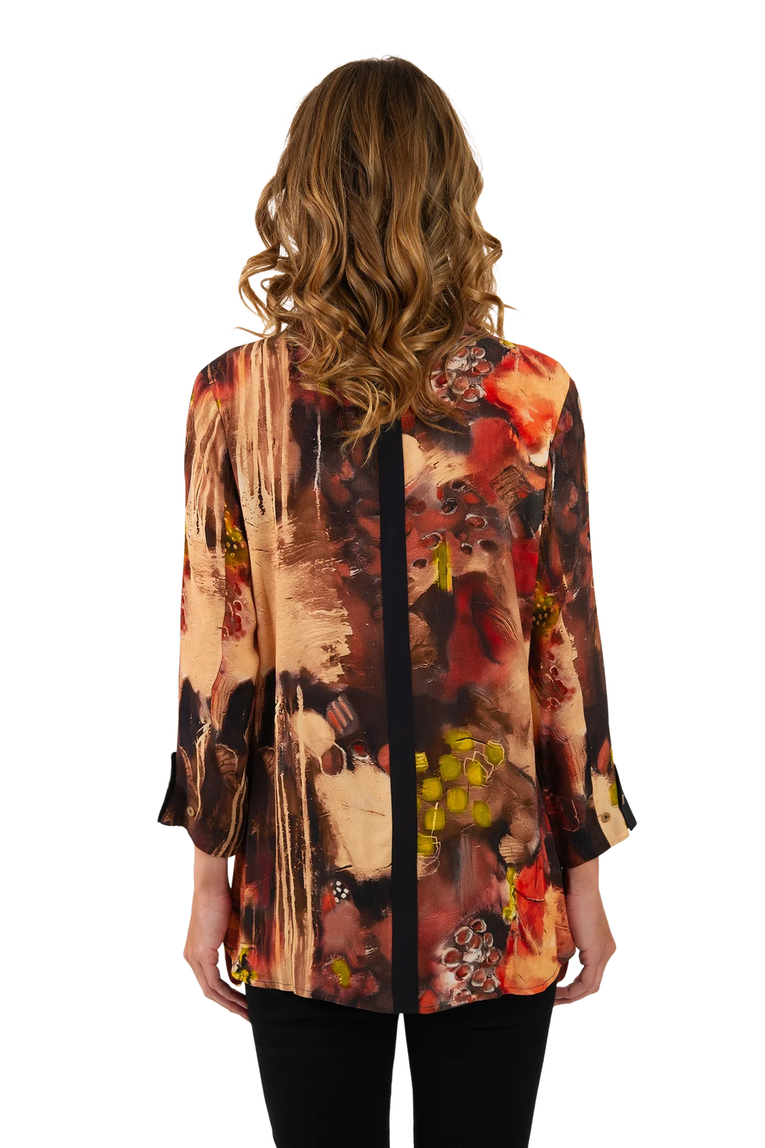 Hallie Blouse Brick - Back View
