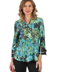 Esther Reversible Knit Top II Avocado - Front View