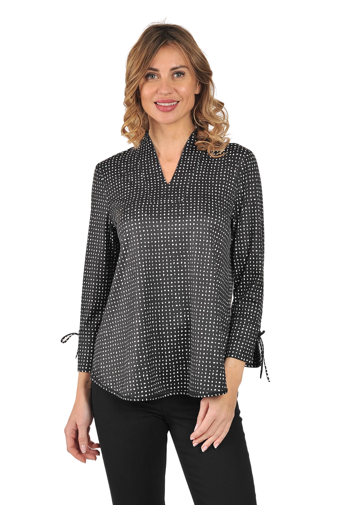 Esther Reversible Knit Top II Navy - Reverse View