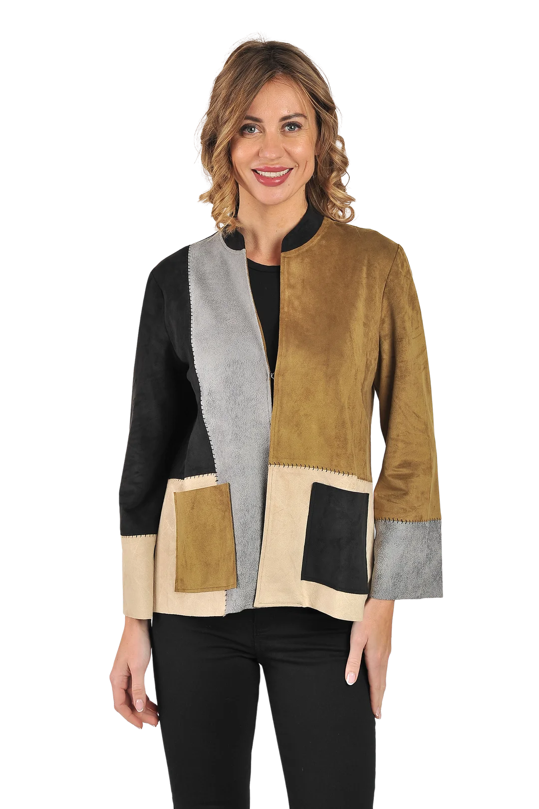 Clara Ultrasuede Jacket Butternut - Front View