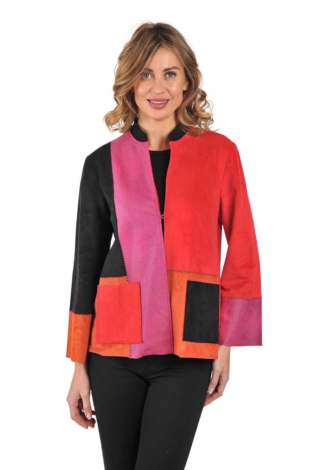Clara Ultrasuede Jacket Velvet - Front View