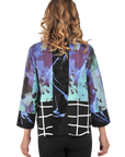 Iris Ultrasuede Jacket Blue - Back View