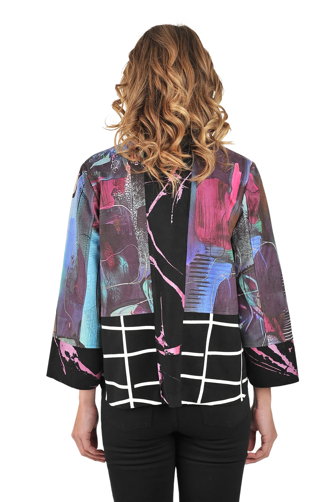 Iris Ultrasuede Jacket Fuchsia - Back View