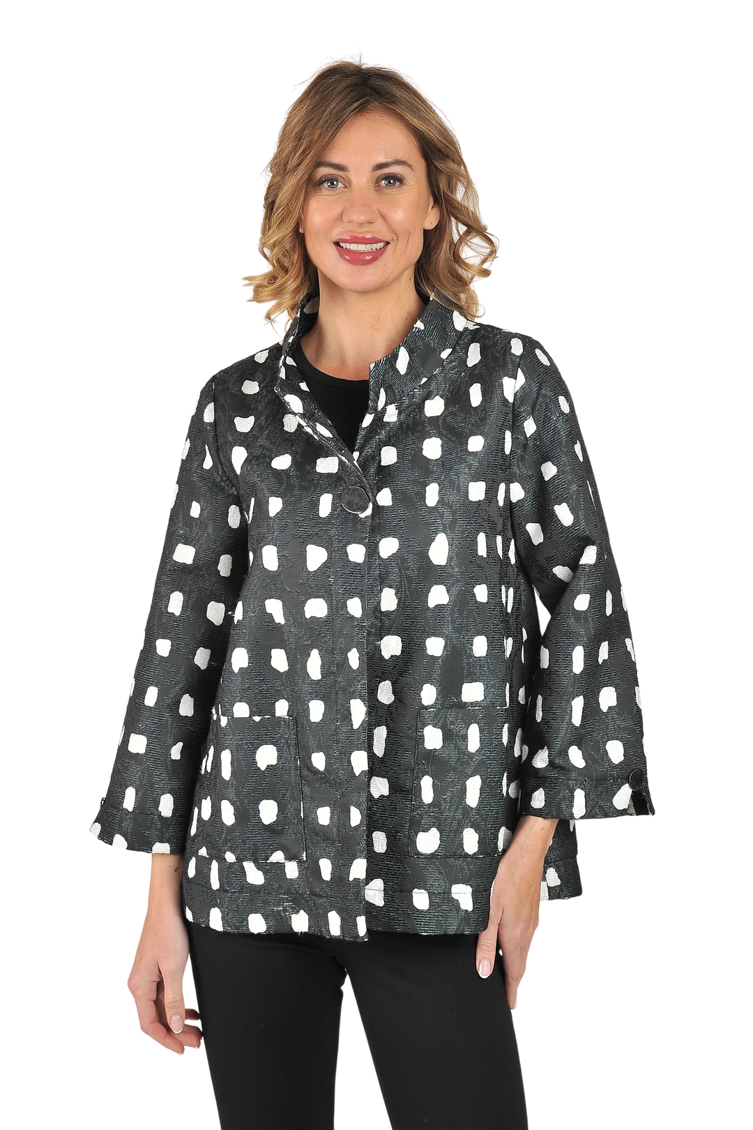 Zoey Jacket Black - Front View