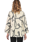 Zoey Felt Jacket White - Back View