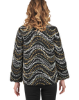 Eden Felt Jacket Black - Back View