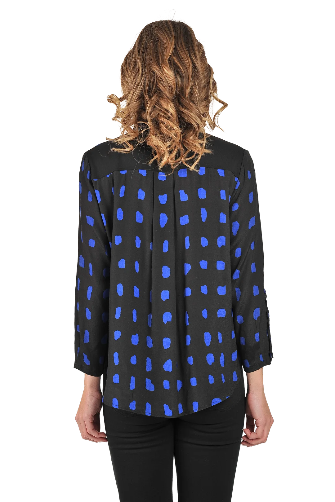 Maggie Blouse Royal Blue - Back View