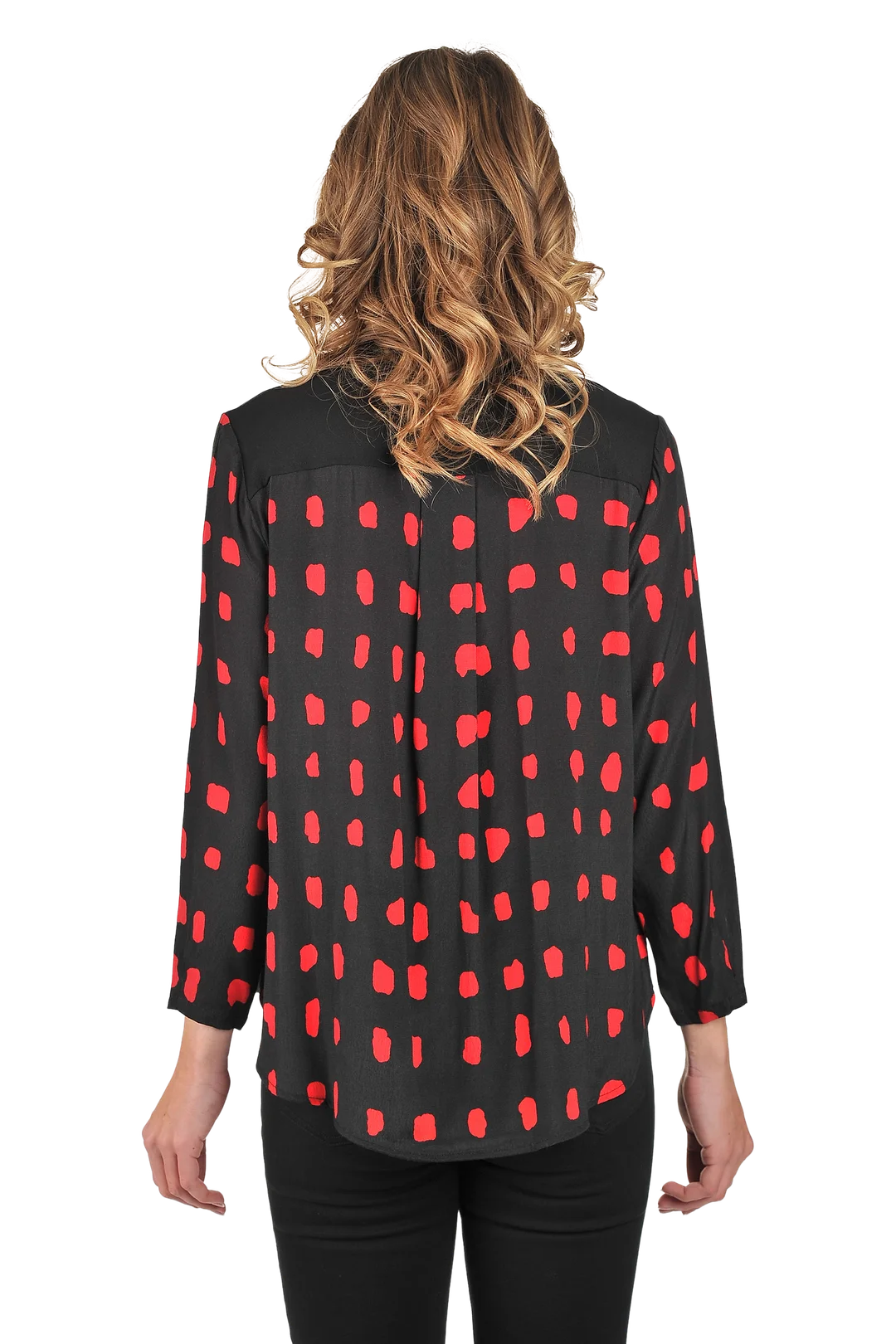 Maggie Blouse Velvet - Back View