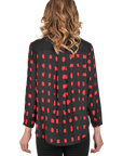 Maggie Blouse Velvet - Back View