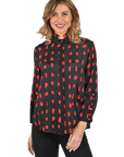 Maggie Blouse Velvet - Front View