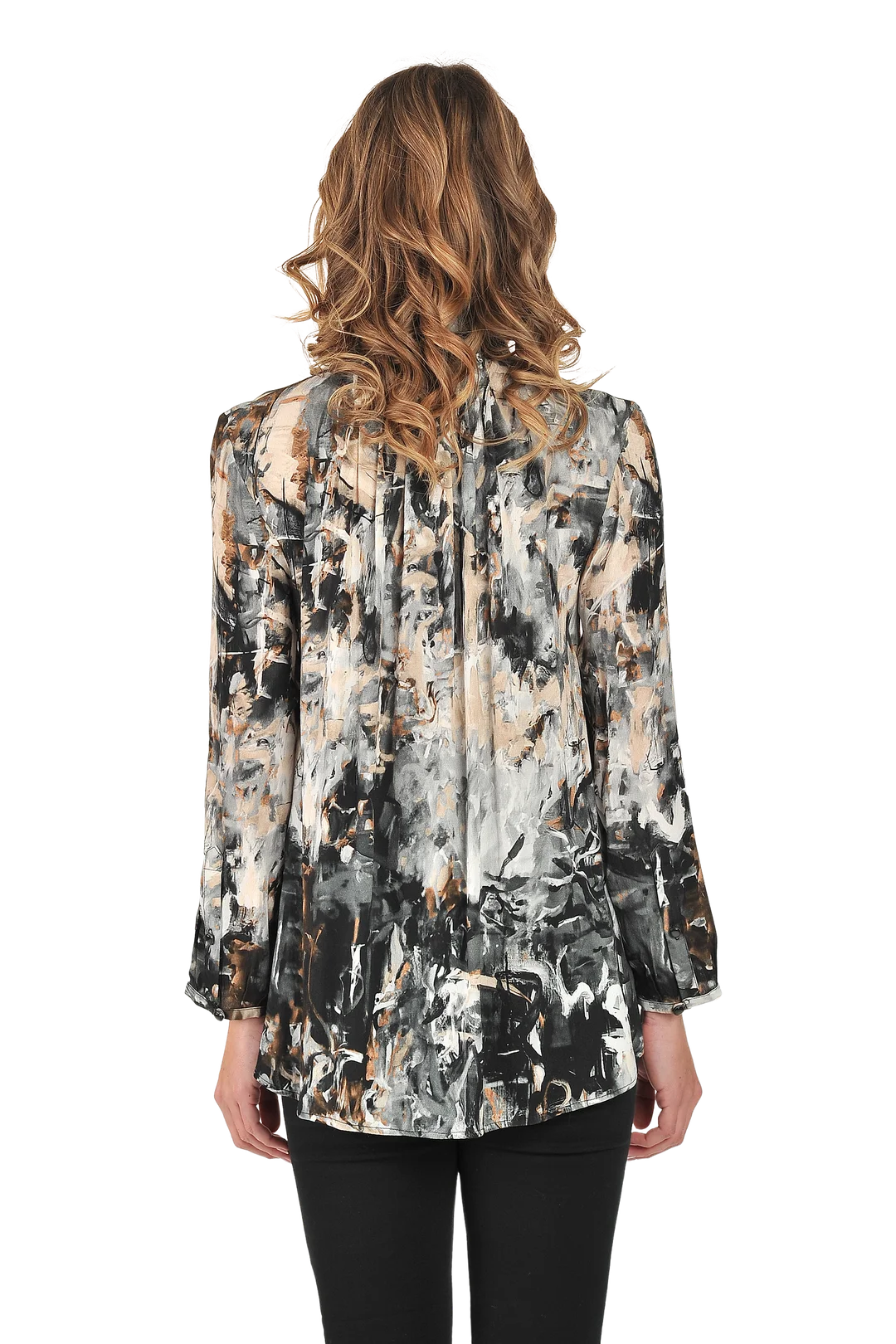 Victoria Blouse Gray - Back View