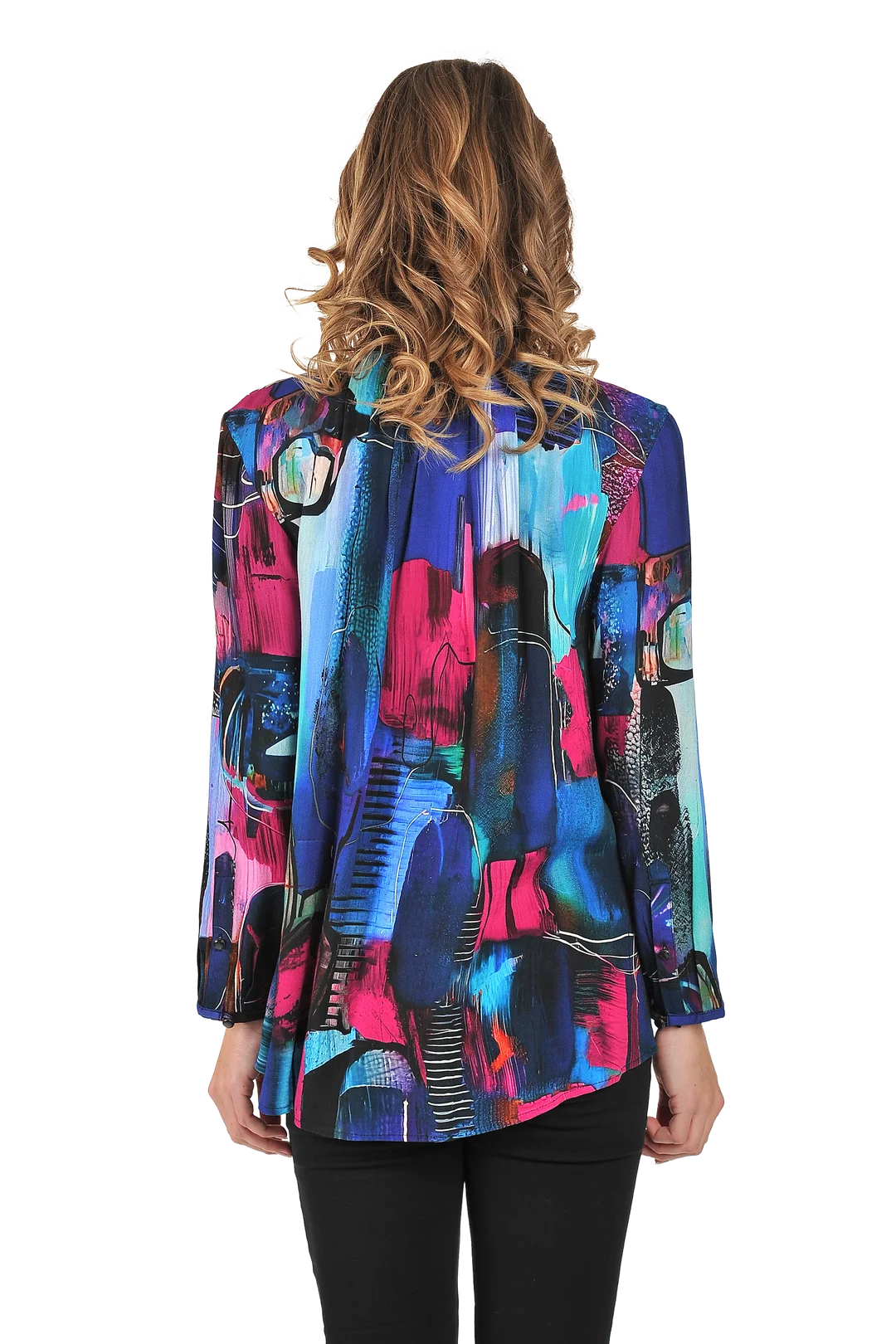 Victoria Blouse Purple - Back View