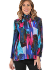 Victoria Blouse Purple - Front View