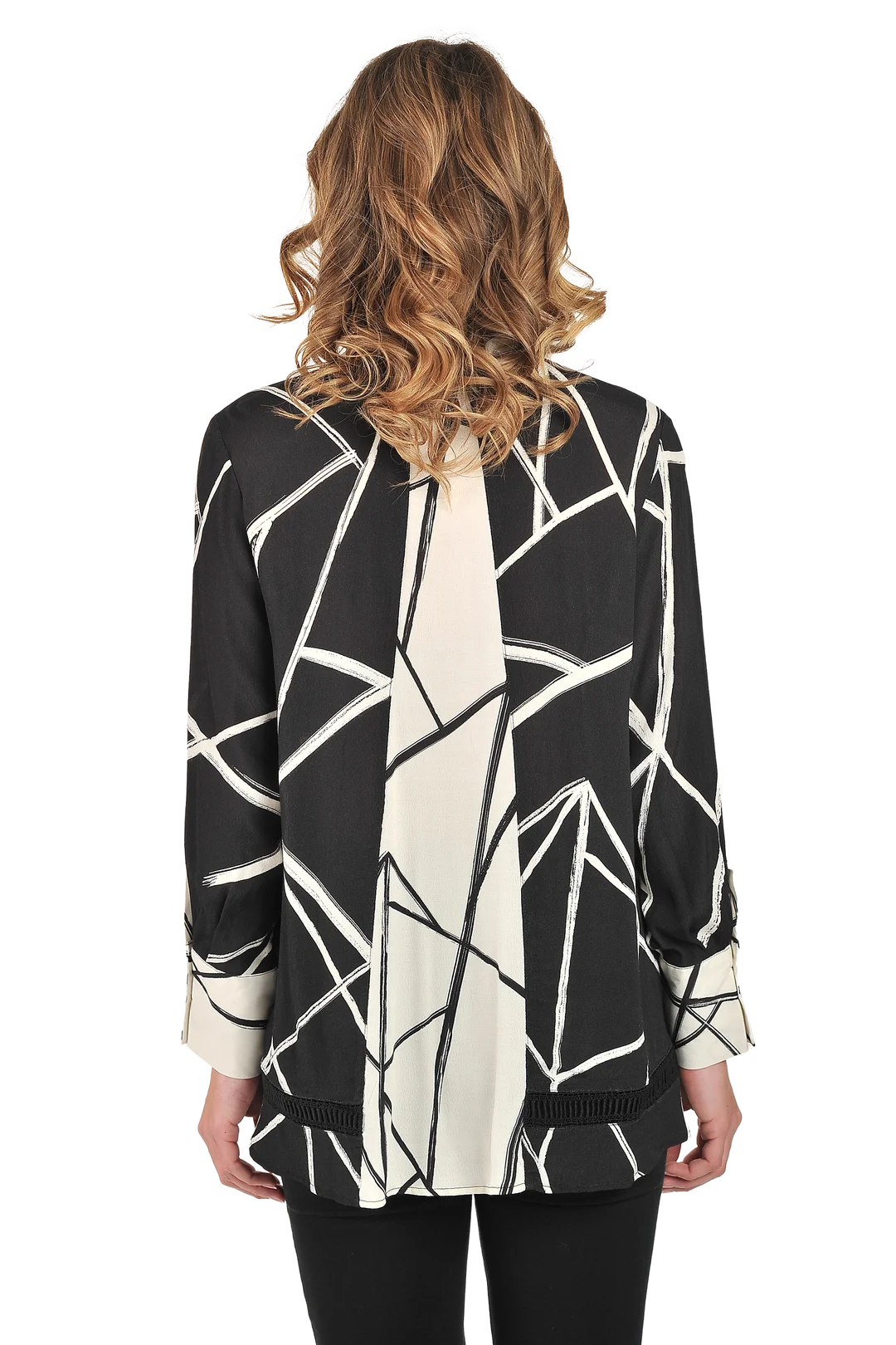 Millie Blouse Black - Back View