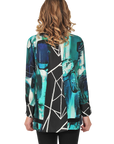 Millie Blouse Teal - Back View