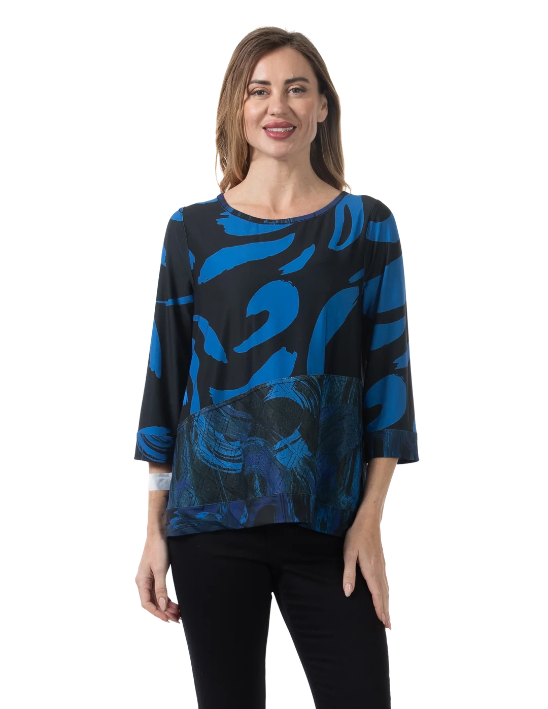 Paige Reversible Knit Top Blue - Reverse View