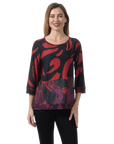 Paige Reversible Knit Top Fuchsia - Reverse View