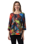 Paige Reversible Knit Top Infinity - Front View