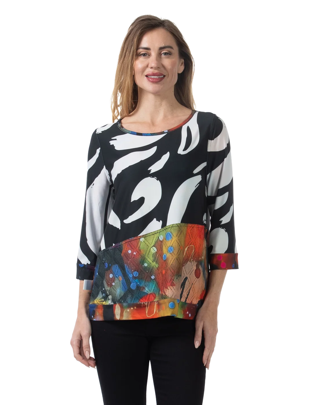 Paige Reversible Knit Top Infinity - Reverse View