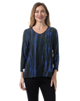 Aylin Reversible Knit Top Blue Iolite - Reverse View