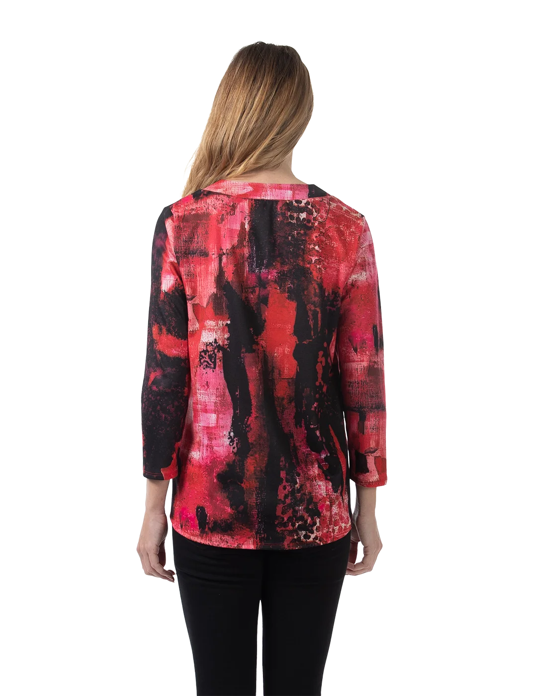 Malia Knit Top Magenta - Back View