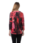 Malia Knit Top Magenta - Back View