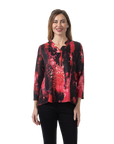 Malia Knit Top Magenta - Front View