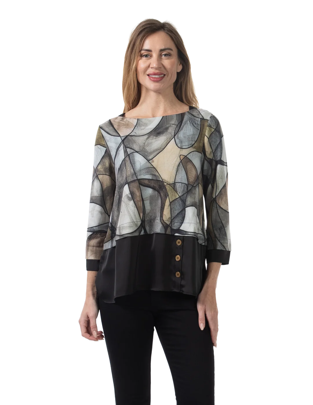 Estella Knit Top Chai - Front View