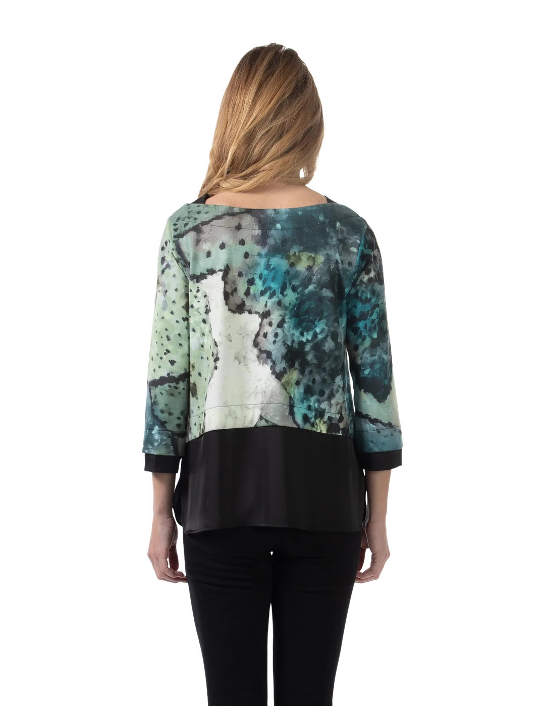 Estella Knit Top Cilantro - Back View