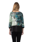 Estella Knit Top Cilantro - Back View